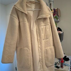 Teddy coat midi length